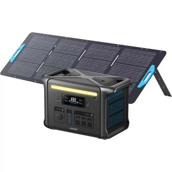 imageAnker SOLIX F1200 Portable Power Station PowerHouse 757 1800W Solar Generator 1229Wh Battery Generators for Home Use LiFePO4 Power Station for Outdoor Camping and RVs Solar Panel OptionalAnker SOLIX F1500200W Solar Panel