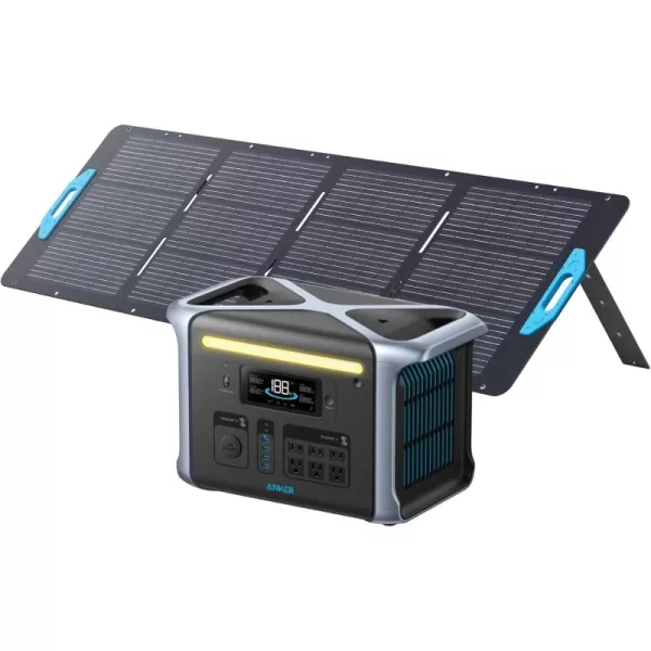 imageAnker SOLIX F1200 Portable Power Station PowerHouse 757 1800W Solar Generator 1229Wh Battery Generators for Home Use LiFePO4 Power Station for Outdoor Camping and RVs Solar Panel OptionalAnker SOLIX F1200200W Solar Panel