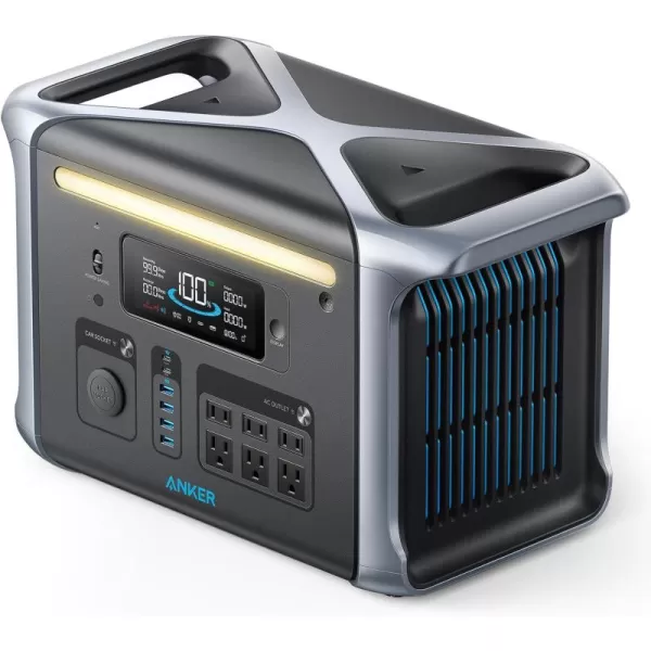 imageAnker SOLIX F1200 Portable Power Station PowerHouse 757 1800W Solar Generator 1229Wh Battery Generators for Home Use LiFePO4 Power Station for Outdoor Camping and RVs Solar Panel OptionalAnker SOLIX F1200