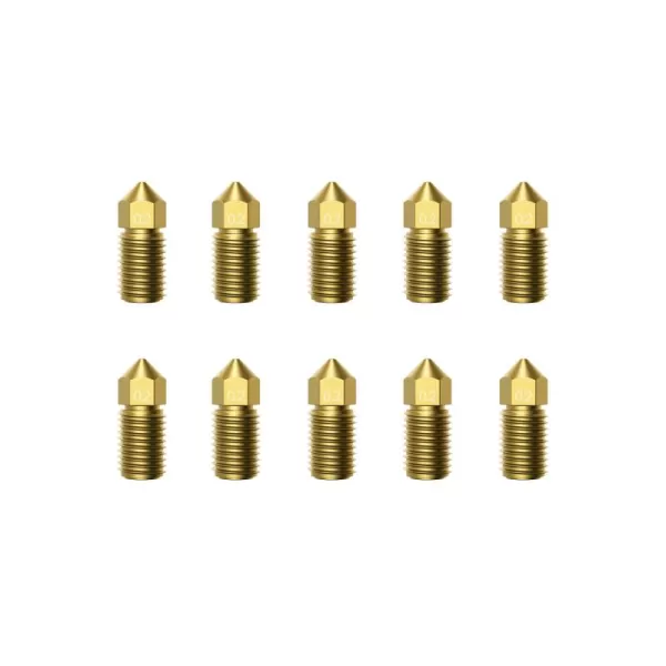 imageAnkerMake 10Pack 04 mm Nozzle Kit Premium Brass for AnkerMake M5M5C 3D PrintersGolden