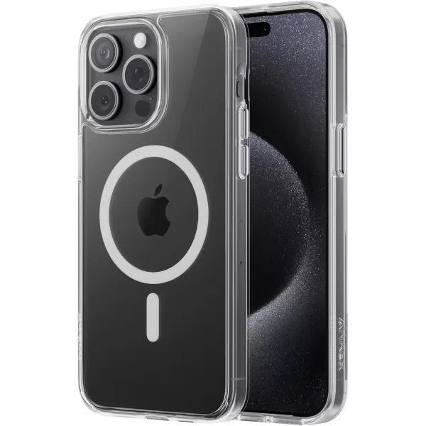 imageAnker MagGo Clear Magnetic Phone Case for iPhone 16 Pro Max UltraSlim and Durable Protective Cover iPhone Case Compatible with MagSafe Clear Case Exclusively Designed for iPhone 16 Pro MaxClear