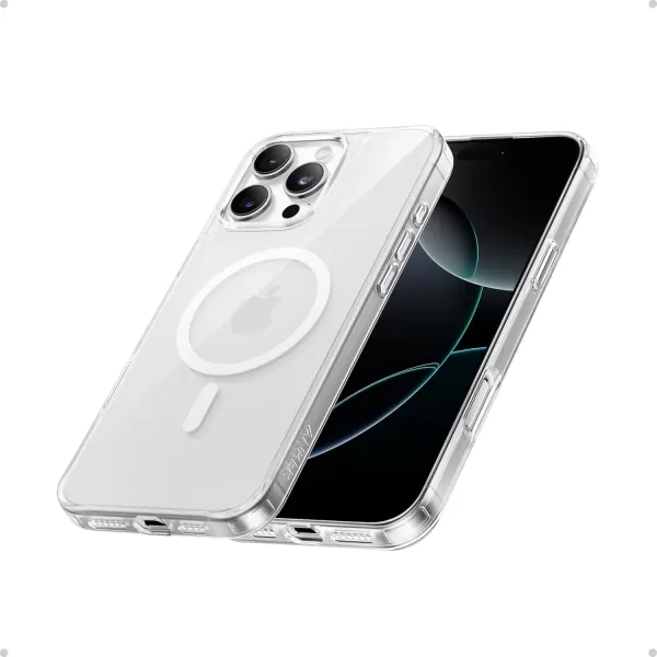 imageAnker MagGo Clear Magnetic Phone Case for iPhone 16 Pro Max UltraSlim and Durable Protective Cover iPhone Case Compatible with MagSafe Clear Case Exclusively Designed for iPhone 16 Pro MaxClear