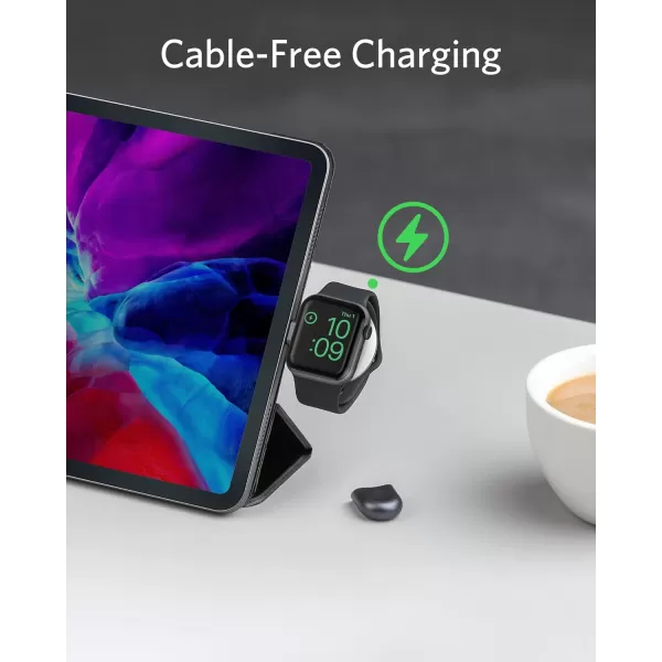 imageAnker Upgraded Portable Wireless Magnetic Charger for Apple Watch 5W Max MFiCertified with USBC Connector Fast Charging for Apple Watch UltraSE8765432