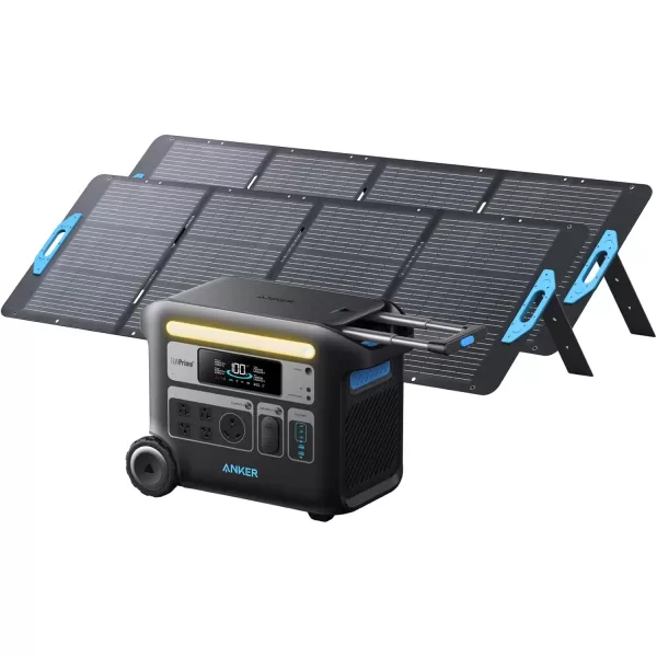 imageAnker SOLIX F2600 Portable Power Station 2400W Peak 3600W Solar Generator GaNPrime Battery Generators for Home Use 2560Wh LiFePO4 Power Station for Outdoor Camping and RVs Solar Panel OptionalAnker SOLIX F26002200W Solar Panel