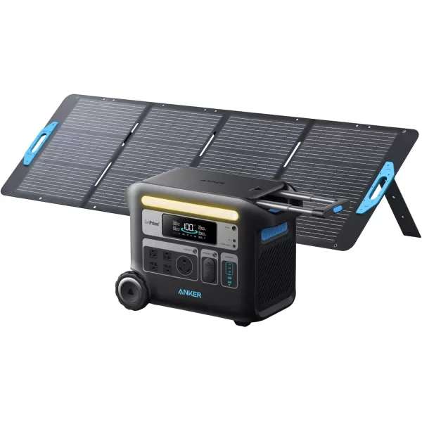 imageAnker SOLIX F2600 Portable Power Station 2400W Peak 3600W Solar Generator GaNPrime Battery Generators for Home Use 2560Wh LiFePO4 Power Station for Outdoor Camping and RVs Solar Panel OptionalAnker SOLIX F26001200W Solar Panel