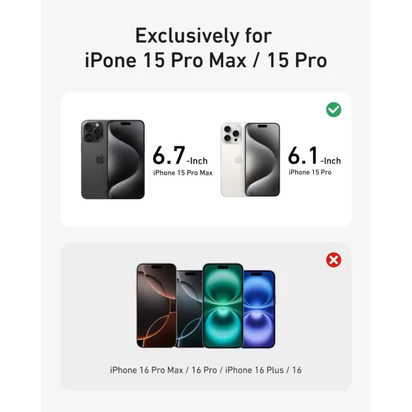 imageAnker Camera Lens Protector for iPhone 16 Pro16 Pro Max 2Pack HD and UltraDurable ShieldX Glass Easy Installation Exclusively for iPhone 16 Pro16 Pro Max BlackTitanium