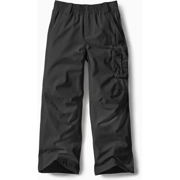 CQR Kids Youth Hiking Cargo Pants Outdoor Camping Pants UPF 50 Quick Dry Regular PantsShenandoah Black