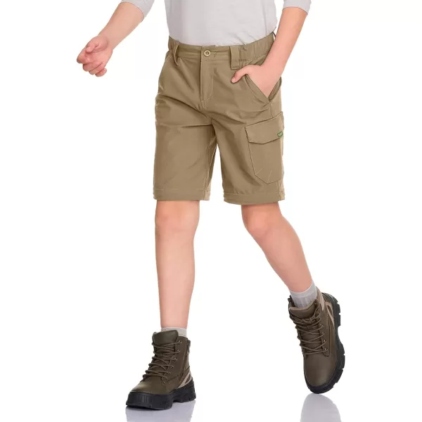 CQR Kids Youth Hiking Cargo Pants UPF 50 Quick Dry Convertible Zip Off Pants Outdoor Camping PantsShenandoah Cougar