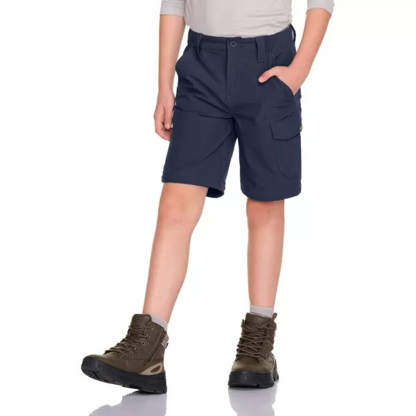 CQR Kids Youth Hiking Cargo Pants UPF 50 Quick Dry Convertible Zip Off Pants Outdoor Camping PantsShenandoah Pristine Navy