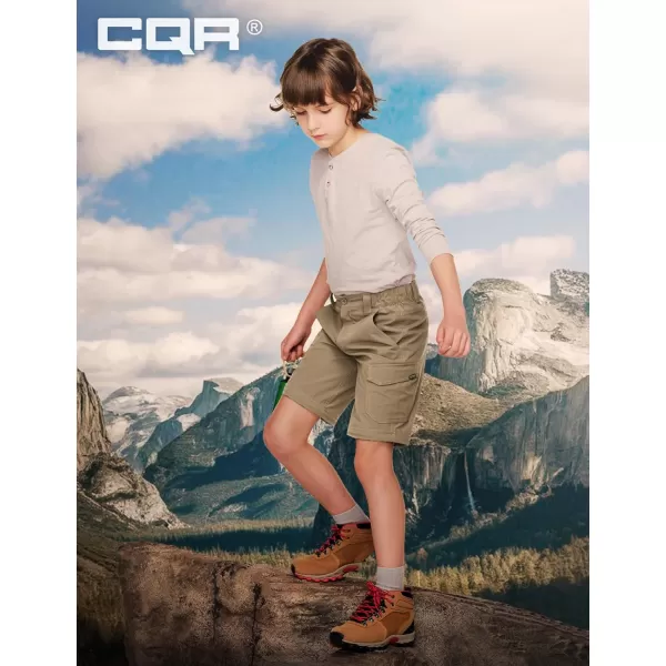 CQR Kids Youth Hiking Cargo Pants UPF 50 Quick Dry Convertible Zip Off Pants Outdoor Camping PantsShenandoah Zip Pocket Cougar