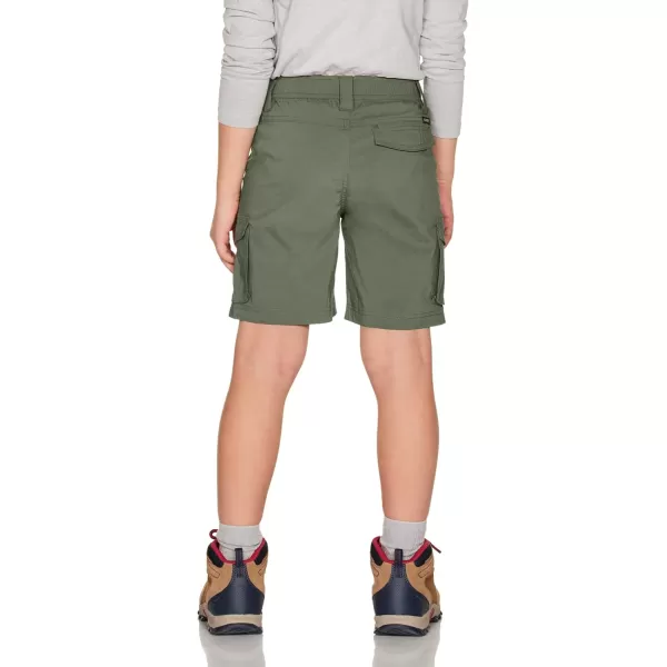 CQR Kids Youth Pull on Cargo Shorts Outdoor Camping Hiking Shorts Lightweight Elastic Waist Athletic Short with PocketsDriflex Shorts Olive