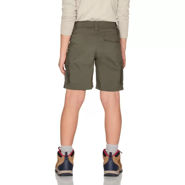 CQR Kids Youth Pull on Cargo Shorts Outdoor Camping Hiking Shorts Lightweight Elastic Waist Athletic Short with PocketsDriflex Shorts Tundra