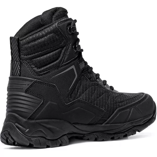 CQR Mens Military Tactical Boots Lightweight 6 Inches Combat Boots Durable EDC Outdoor Work BootsBlockade 6  Ripstop Black