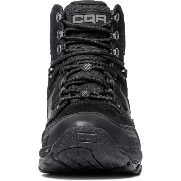 CQR Mens Military Tactical Boots Lightweight 6 Inches Combat Boots Durable EDC Outdoor Work BootsFathom 6  Suede Black