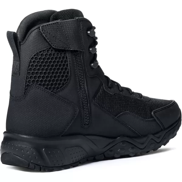 CQR Mens Military Tactical Boots Lightweight 6 Inches Combat Boots Durable EDC Outdoor Work BootsRaider 6  Zip Black