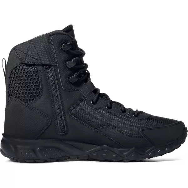 CQR Mens Military Tactical Boots Lightweight 6 Inches Combat Boots Durable EDC Outdoor Work BootsRaider 6  Zip Black