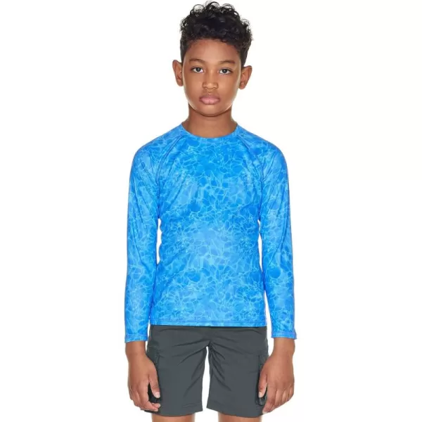 CQR Kids Youth UPF 50 Sun Shirts Dry Fit Long Sleeve T Shirt UV Sun Protection Fishing Shirts Athletic Sports TeeLong Sleeve Coast