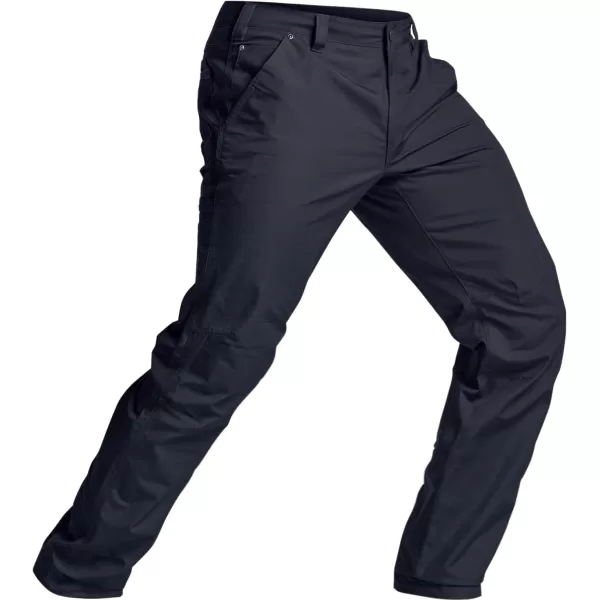 CQR Mens Quick Dry Work Pants Water Resistant Outdoor Tactical Pants Lightweight Stretch Cargo Hiking PantsStraight Police Navy