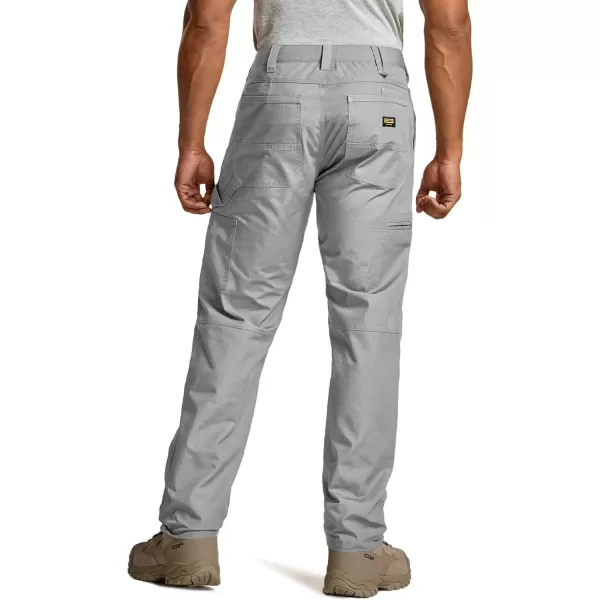 CQR Mens Quick Dry Work Pants Water Resistant Outdoor Tactical Pants Lightweight Stretch Cargo Hiking PantsStraight Stone