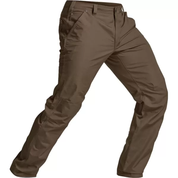 CQR Mens Quick Dry Work Pants Water Resistant Outdoor Tactical Pants Lightweight Stretch Cargo Hiking PantsStraight Tundra