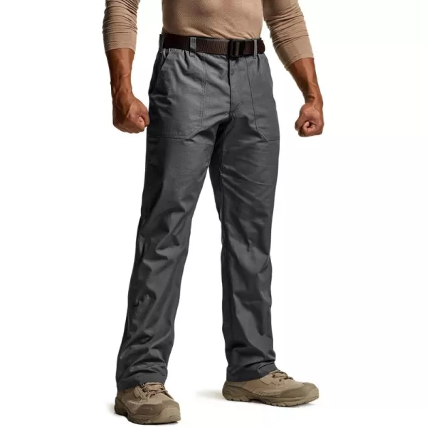 CQR Mens Quick Dry Work Pants Water Resistant Outdoor Tactical Pants Lightweight Stretch Cargo Hiking PantsDuratex Pants Charcoal