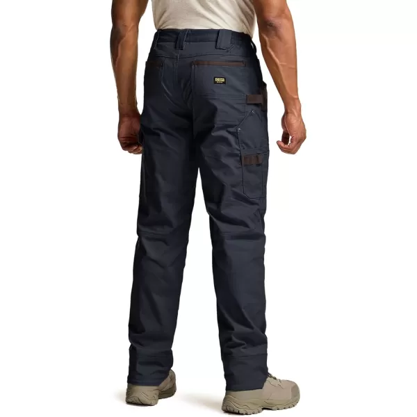 CQR Mens Flex Ripstop Work Pants Water Resistant Tactical Pants Outdoor Utility Operator EDC Cargo PantsDura Flex Pants Operator Navy