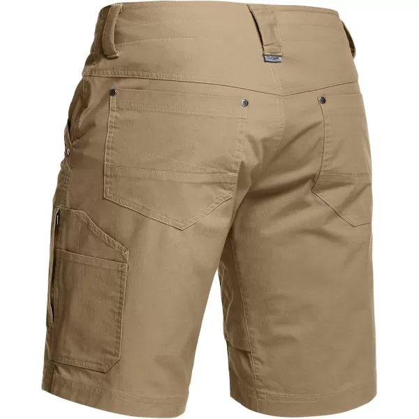 CQR Mens Hiking Cargo Shorts Quick Dry Stretch Tactical Outdoor Shorts Lightweight Camping Golf Shorts with Multi PocketsSedona Shorts Coyote