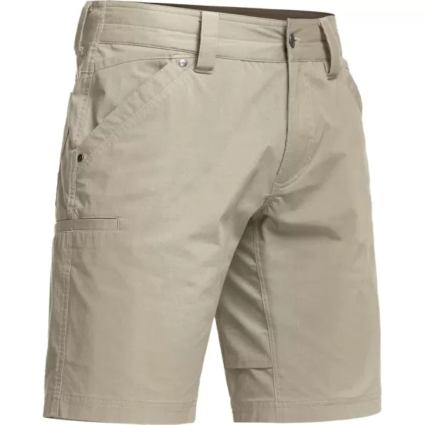 CQR Mens Hiking Cargo Shorts Quick Dry Stretch Tactical Outdoor Shorts Lightweight Camping Golf Shorts with Multi PocketsSedona Shorts Desert Sand