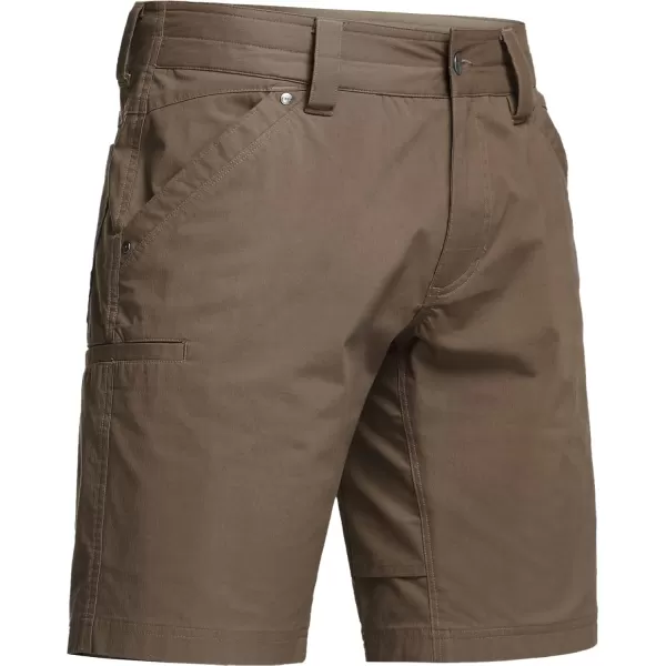 CQR Mens Hiking Cargo Shorts Quick Dry Stretch Tactical Outdoor Shorts Lightweight Camping Golf Shorts with Multi PocketsSedona Shorts Tundra