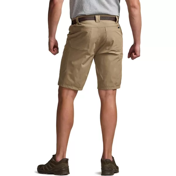 CQR Mens Hiking Cargo Shorts Quick Dry Stretch Tactical Outdoor Shorts Lightweight Camping Golf Shorts with Multi PocketsShenandoah Shorts Coyote