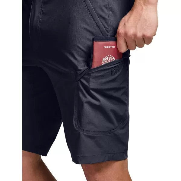 CQR Mens Hiking Cargo Shorts Quick Dry Stretch Tactical Outdoor Shorts Lightweight Camping Golf Shorts with Multi PocketsShenandoah Shorts Navy