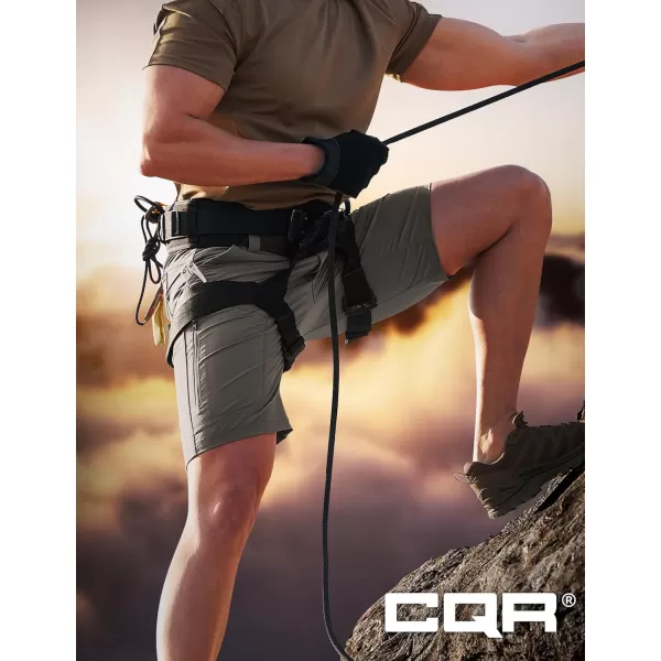 CQR Mens Hiking Cargo Shorts Quick Dry Stretch Tactical Outdoor Shorts Lightweight Camping Golf Shorts with Multi PocketsShenandoah Shorts Sage