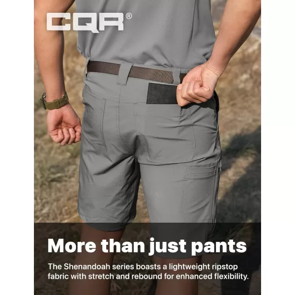 CQR Mens Hiking Cargo Shorts Quick Dry Stretch Tactical Outdoor Shorts Lightweight Camping Golf Shorts with Multi PocketsShenandoah Shorts Sage