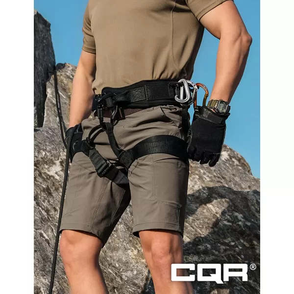 CQR Mens Hiking Cargo Shorts Quick Dry Stretch Tactical Outdoor Shorts Lightweight Camping Golf Shorts with Multi PocketsShenandoah Shorts Sand Khaki