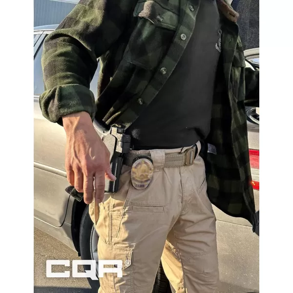 CQR Mens Long Sleeve Heavyweight Fleece Shirts Plaid Button Up Shirt Warm Outdoor Casual Shirt with PocketsHidden Zipper Pocket Hunter