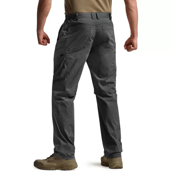 CQR Mens Quick Dry Tactical Pants Water Resistant Outdoor Pants Lightweight Stretch Cargo Work Hiking PantsRunyon Cargo Pants Charcoal