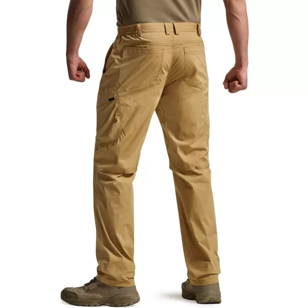 CQR Mens Quick Dry Tactical Pants Water Resistant Outdoor Pants Lightweight Stretch Cargo Work Hiking PantsRunyon Cargo Pants Cougar