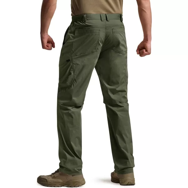 CQR Mens Quick Dry Tactical Pants Water Resistant Outdoor Pants Lightweight Stretch Cargo Work Hiking PantsRunyon Cargo Pants Green Kelp