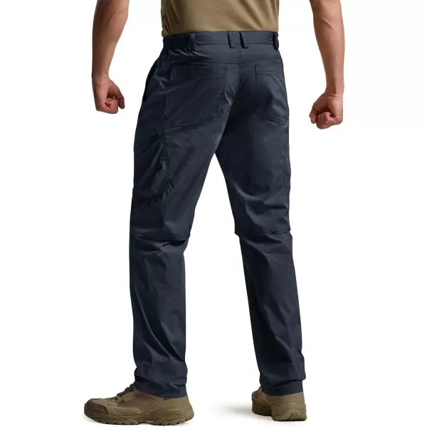 CQR Mens Quick Dry Tactical Pants Water Resistant Outdoor Pants Lightweight Stretch Cargo Work Hiking PantsRunyon Cargo Pants Navy