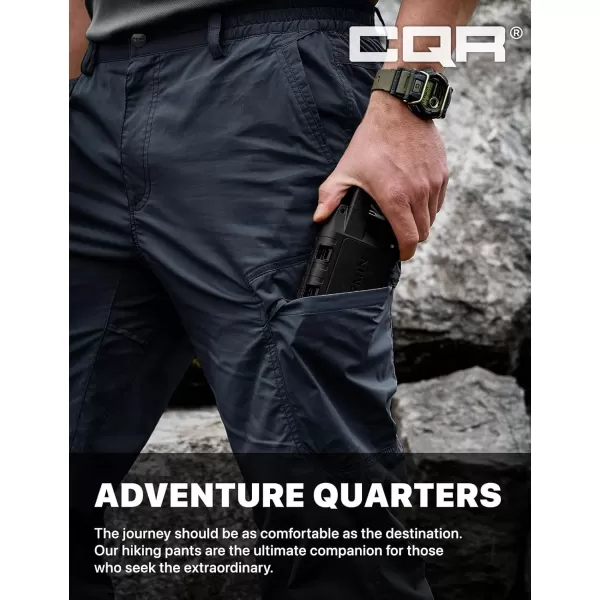 CQR Mens Quick Dry Tactical Pants Water Resistant Outdoor Pants Lightweight Stretch Cargo Work Hiking PantsRunyon Cargo Pants Navy