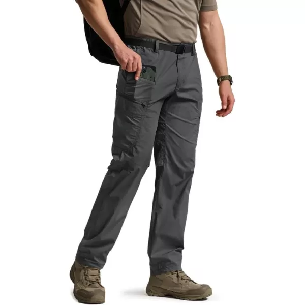 CQR Mens Quick Dry Tactical Pants Water Resistant Outdoor Pants Lightweight Stretch Cargo Work Hiking PantsRunyon Cargo Pants Charcoal