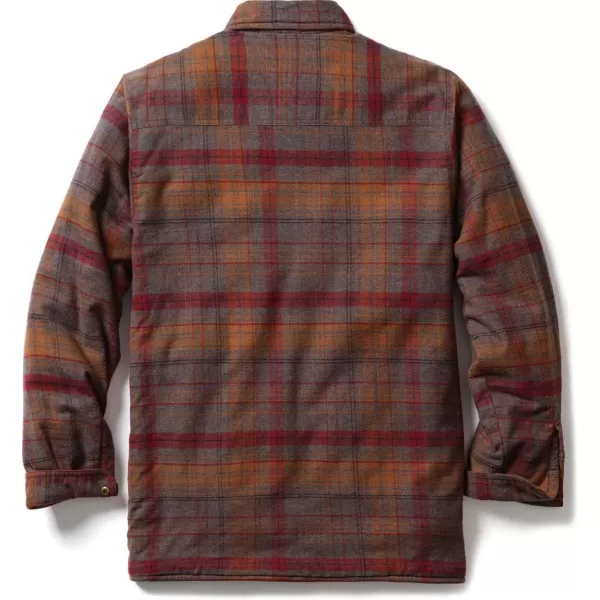 CQR Mens Plaid Flannel Shirt Jacket Long Sleeve Soft Warm SherpaQuilted Lined Jacket Outdoor Button UpZipFront JacketSherpa Lined Side Pocket Harvest