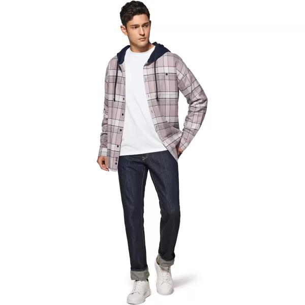 CQR Mens 100 Cotton Plaid Flannel Shirt Long Sleeve Shirt Jackets Casual Outdoor Jacket with PocketsLoose Fit Cloudy Home