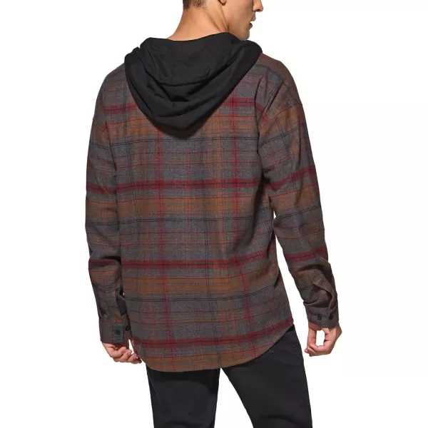 CQR Mens 100 Cotton Plaid Flannel Shirt Long Sleeve Shirt Jackets Casual Outdoor Jacket with PocketsLoose Fit Harvest