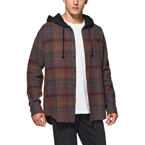 CQR Mens 100 Cotton Plaid Flannel Shirt Long Sleeve Shirt Jackets Casual Outdoor Jacket with PocketsLoose Fit Harvest