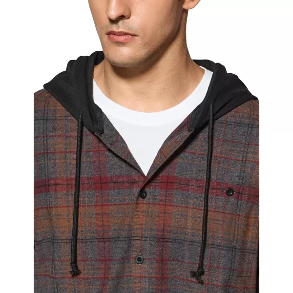 CQR Mens 100 Cotton Plaid Flannel Shirt Long Sleeve Shirt Jackets Casual Outdoor Jacket with PocketsLoose Fit Harvest