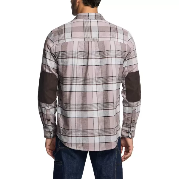 CQR Mens 100 Cotton Plaid Flannel Shirt Long Sleeve Shirt Jackets Casual Outdoor Jacket with PocketsRegular Fit Flannel Cloudy Home