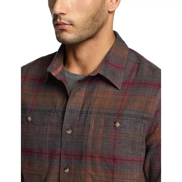 CQR Mens 100 Cotton Plaid Flannel Shirt Long Sleeve Shirt Jackets Casual Outdoor Jacket with PocketsRegular Fit Flannel Harvest