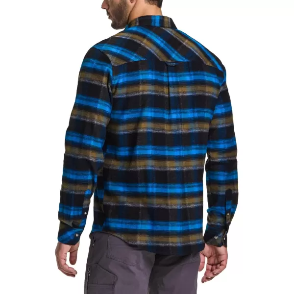 CQR Mens All Cotton Flannel Shirt Long Sleeve Casual Button Up Plaid Shirt Brushed Soft Outdoor ShirtsPlaid Forest Oasis