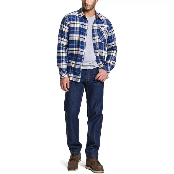 CQR Mens All Cotton Flannel Shirt Long Sleeve Casual Button Up Plaid Shirt Brushed Soft Outdoor ShirtsPlaid Sunset Beach